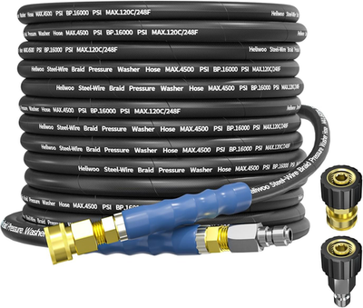 #ad 3 8quot; Pressure Washer Hose 50 FT Non Marking Hot Water Commercial Power Washer H $90.50