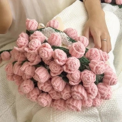110 cm Rosenstrauß Decken gehäkelt Babydecke Blumenstrauß Decke Geschenke