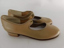 Dance Jazz Ballroom Shoes Barbette Big Kid 1N Tyette Leather Closed Toe No Taps