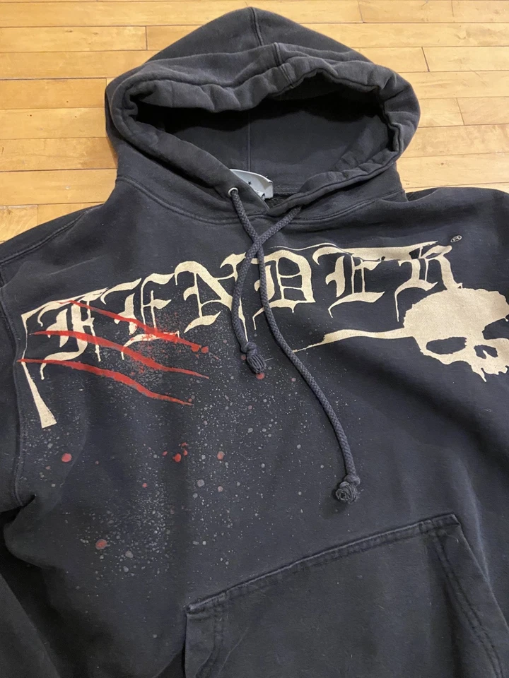 Fender Guitars Black Pullover Hoodie Hood Sweatshirt Rock & Roll Lifestyle Men S - Image 2 of 4