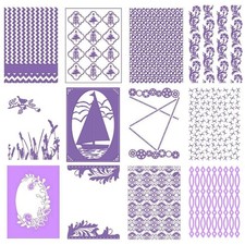 Prägeschablone B6 Embossing Folder, Hintergr...