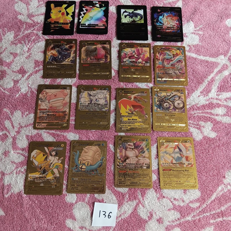 16Pcs Pokemon Card Foil  CARDS  GX Vmax Card - Read Description 