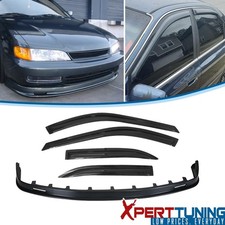 Fits 96-97 Honda Accord 4dr Mugen Style Front Bumper Lip Sun Window Visor Pp Fits 96-97 Honda Accord 4dr Mugen Style Front Bumper Lip Sun Window Visor Pp