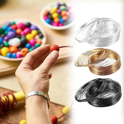 100 pcs Loop Draht Armbänder Speicherdrahtarmbänder stilvolle Perlendrähte