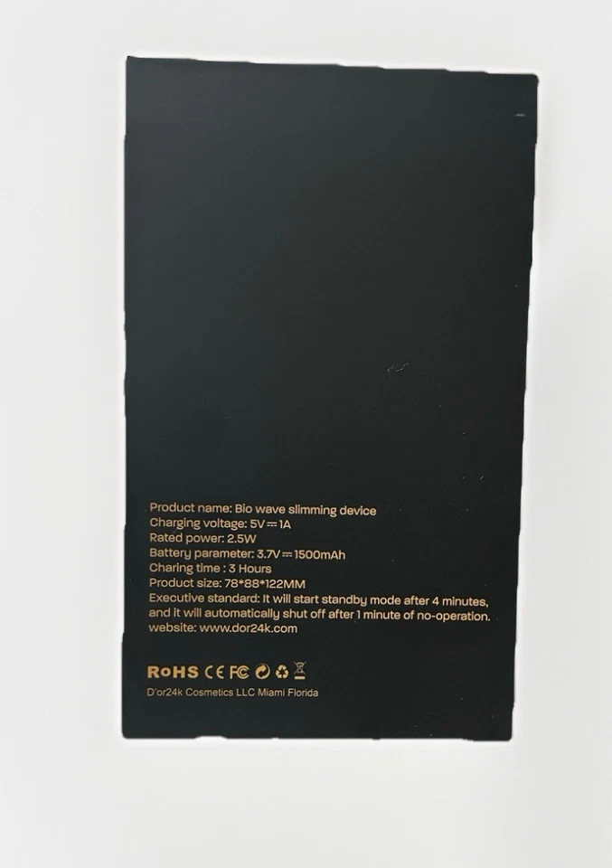 Dispositivo adelgazante D’OR24K Bio Wave reducción de células grasas, esculpido corporal y reafirmante Foto 3 de 4