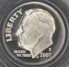 2007-S Roosevelt Silver Proof Dime 10c PCGS PR69DCAM