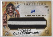 2022-23 Topps Inception OTE Overtime Elite Gold 41/50 Kanaan Carlyle Auto 1u6
