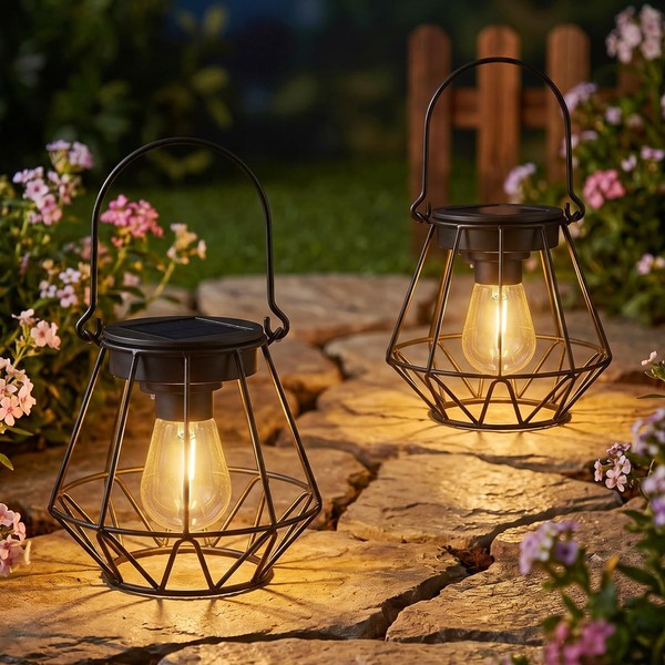 Solarlampen Garten LED AußEn HäNgend Solarleuchten IP65 Wasserdicht 800 Mah-image