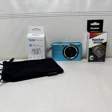 Samsung SL605 Digital Camera 12.2MP 5x Optical Zoom Blue W/NEW BATT/CHARG/CASE