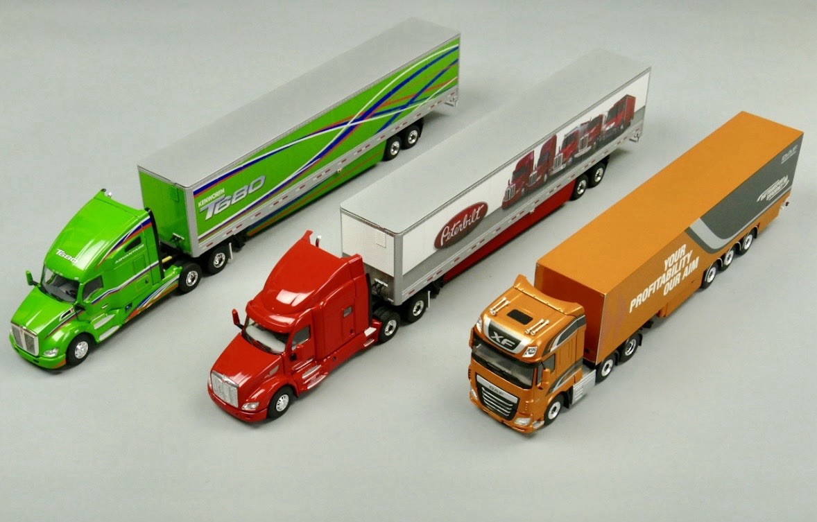 ミニカー WSI Collectibles WSI MODELS 1:50: (Set Of 3) DAF - Peterbilt - Kenworth 02-1753