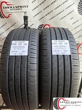 2 PNEUMATICI DI OCCASIONE 235/55/18 CONTINENTAL ESTIVE 70% GOMME 235 55 18