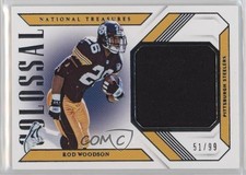 2018 Panini National Treasures Colossal Materials 51/99 Rod Woodson HOF g2u