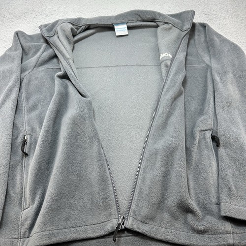 Columbia Fleece Men’s Extra Large Gray Interchange Full Zip Hiking Outdoors Gorp - Picture 10 of 12
