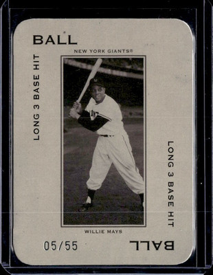 2005 Donruss Throwback Threads Polo Grounds 05/55 Willie Mays #PG-100