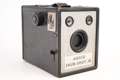 Ansco Shur-Shot Jr 120 Roll Film Medium Format Box Camera Vintage WORKS V23