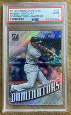 MIGUEL ANDUJAR 2019 PANINI DONRUSS #D7 DOMINATORS - RAPTURE PSA MINT 9 POP 1