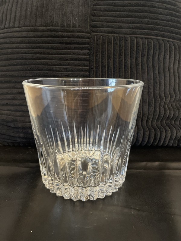 Vintage, ICE BUCKET by Princess House Crystal Glass with Floral Etching Heritage