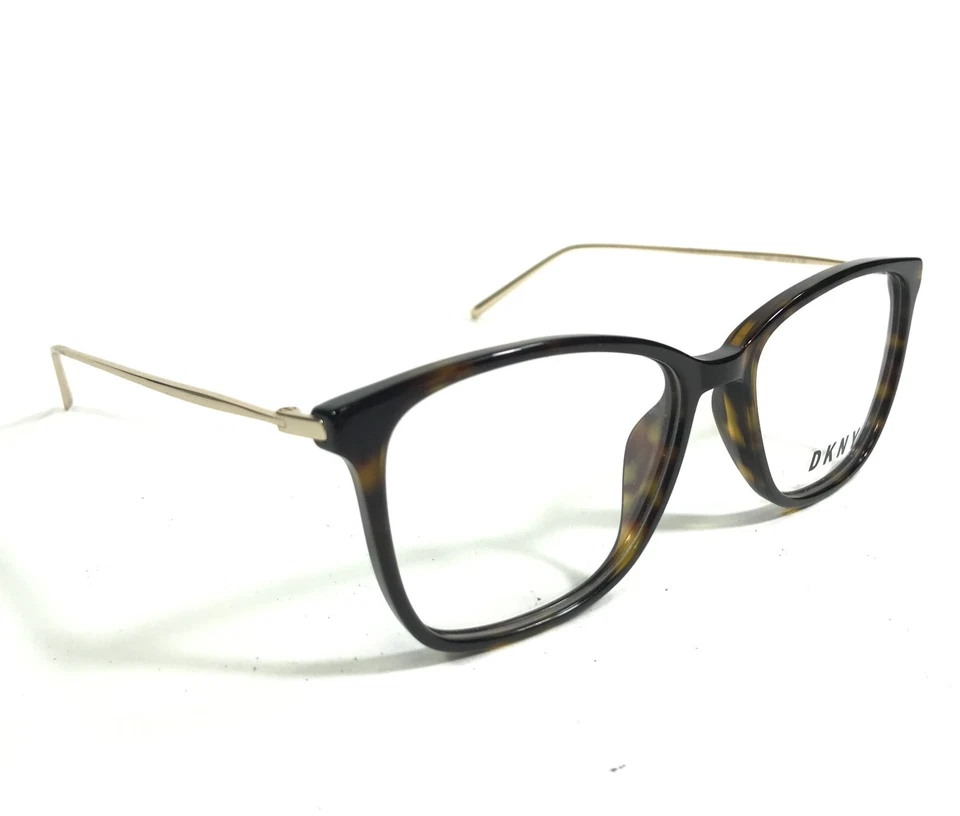 Monturas para gafas DKNY DK7001 237 borde completo cuadrado dorado tortuga 53-16-135 Foto 2 de 4