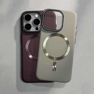Luxus Einfarbig Matt Hülle für Apple iPhone 16 15 14 13 12 Pro Max Plus