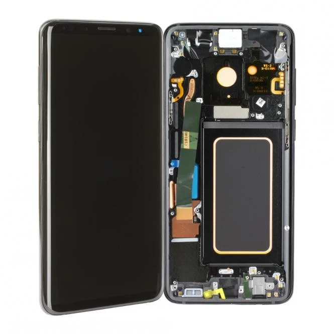 Original Samsung Galaxy S9 Plus G965F LCD Amoled Display Touch Rahmen Schwarz - Bild 1 von 3