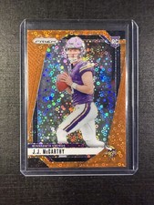 2024 Panini Prizm Rookies J.J. McCarthy #400 (RC) Orange Disco