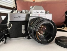 Minolta SRT MC-II Camera MD Rokkor-X 50mm f1.7 Tested Working Meter Accurate
