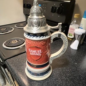 Samuel Adams Limited Edition Lidded Stein Breweriana Collectible United States