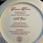 “Christmas Dreams” 2000 Christmas Collectible Plate by Mike Wimmer — photo 4