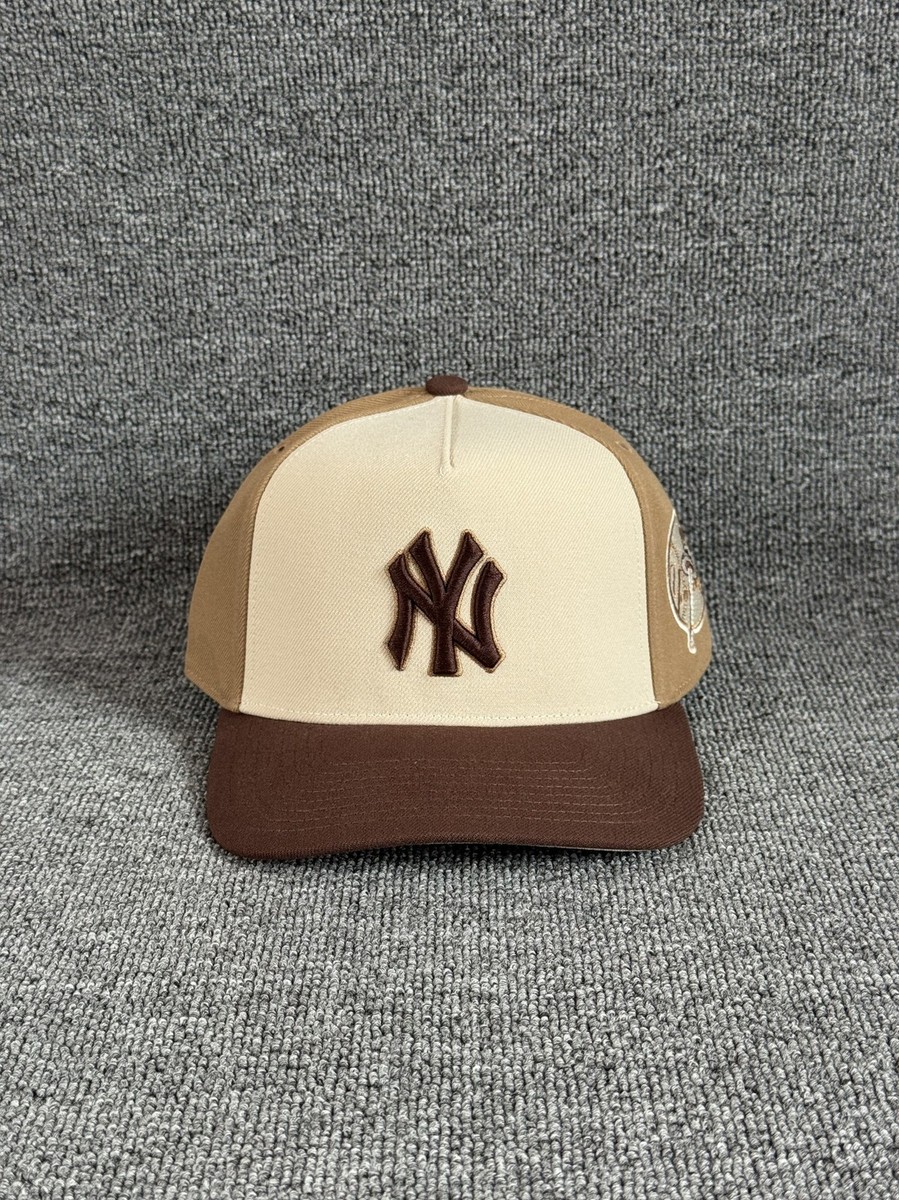 Mitchell & Ness Yankees Retro Snapback Brown Cream Hat Adjustable
