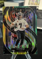 2024 Panini Select - Premier Level C.J. Stroud #128 Green & Yellow Shock Prizm