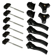 Universal Replacement Parts for Hard Tri-Fold Tonneau Cover - 6* T-Bolts, Rear 