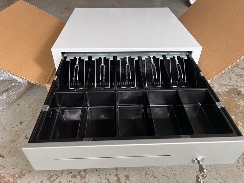 Clover D100M POS Cash Drawer Lockable Metal w/ Keys, Part# FAYJ1013010