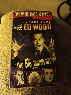 Ed Wood 1994 VHS Tested Tim Burton Johnny Depp. Incredible Movie - Image 1 of 3