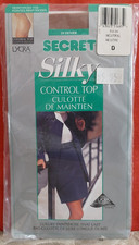Vintage Pantyhose Secret Silky Control Top Color Neutral Size D BSECP2