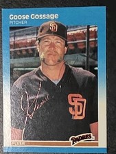 1987 Fleer -GOOSE GOSSAGE #415 Hand Signed Autograph Yankees, Padres, Whitesox
