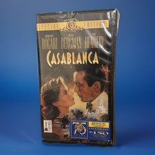 Casablanca Factory Sealed Special Edition VHS MGM Classic Bogart Bergman Film