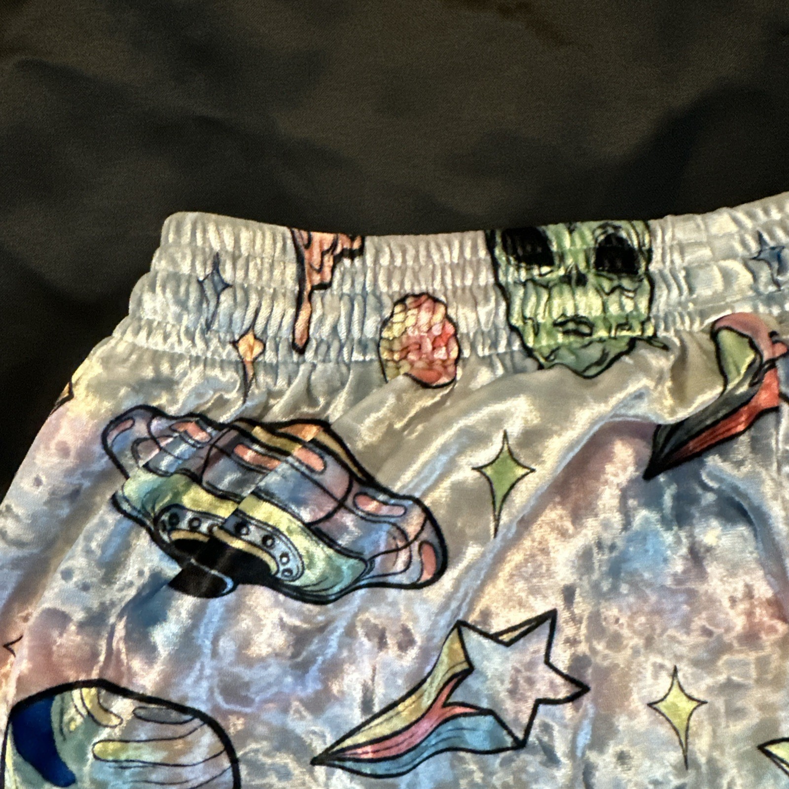 RETIRED Electro Threads Alien Elastic Shorts Mens… - image 10