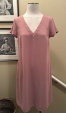 A New Day S Blush V Neck Short Sleeve Sheath Dress