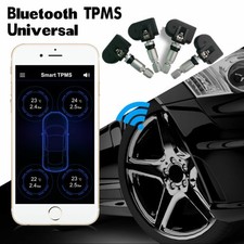 Universal Car Bluetooth Tpms Tire Pressure Monitor System 4 Internal Sensors Universal Car Bluetooth Tpms Tire Pressure Monitor System 4 Internal Sensors