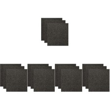 15Pcs Durable Microfiber Towels for Glass Cleaning and Polishing Black