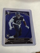 2024 Panini Totally Certified J.C. Latham RC #126 Mirror Blue /149 TITANS