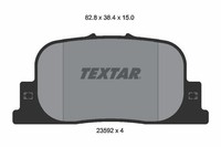 Bremsbelagsatz Scheibenbremse Hinten Textar 2359201 FÜR Toyota BremsbelÄGe