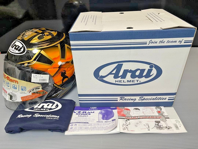 Arai VZ-RAM Samurai Pedrosa Jet Helmet L 59-60 Gold Rare Limited