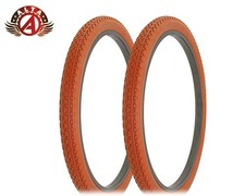2 ALTA BICYCLE WIRE BEAD DURABLE TIRES 24 x 2.125 CLAY HEAVY DUTY DIAMOND TREAD