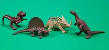 Vintage Small Plastic Dinosaur Toys Lot of 4 Hong Kong