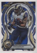 2015 Topps Finest Atomic Rookie Die-Cuts Blue Refractor /299 Todd Gurley II s3g