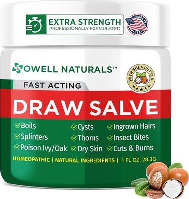 OWELL NATURALS Draw Salve Ointment with Shea Butter