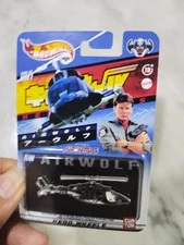 Diecast Pin Airwolf with blister Hotwheel style