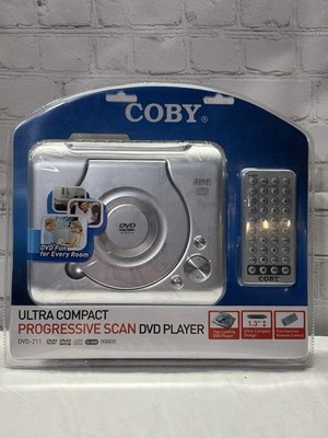 COBY DVD-211 Ultra Compact Progressive Scan DVD Player, Factory Sealed
