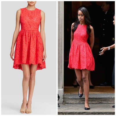 kate spade red lace dress